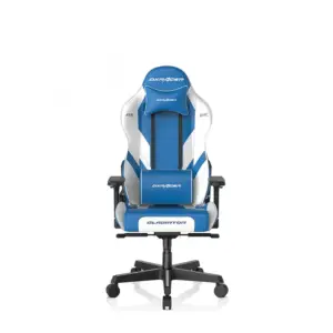 كرسي الألعاب DXRacer سلسلة G - الأزرق والأبيض، تصميم مريح مع دعم متكامل ومواد عالية الجودة (D8200)