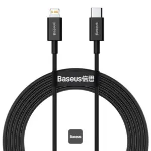 CABLE TYBE-C TO IP  20W 2M CRYSTAL BLACK