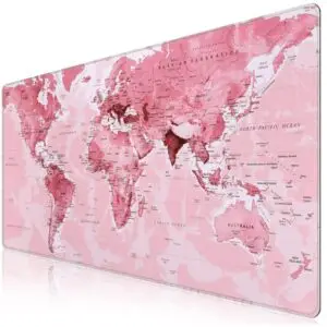 PAD MOUSE PINK WORLD MAP 70*30 2MM