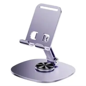 Mobile desktop stand metal square base