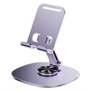 Mobile desktop stand metal square base